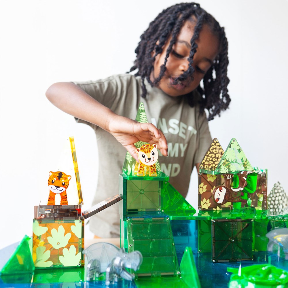 MAGNA-TILES - JUNGLE ANIMALS - 25 PIECE SET