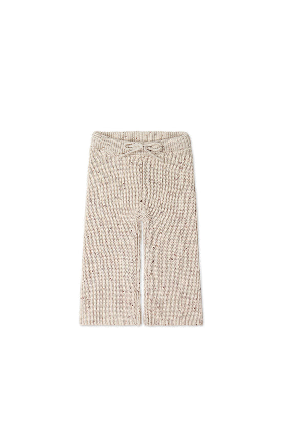 Jamie Kay - OG Morgan Knit Pant - Oatmeal Balm Wolf Fleck