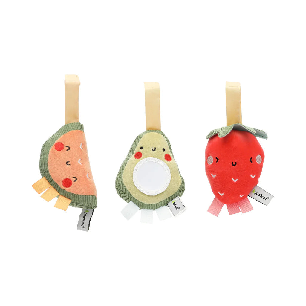 Pearhead Stroller Toy Set of 3 - Fruit