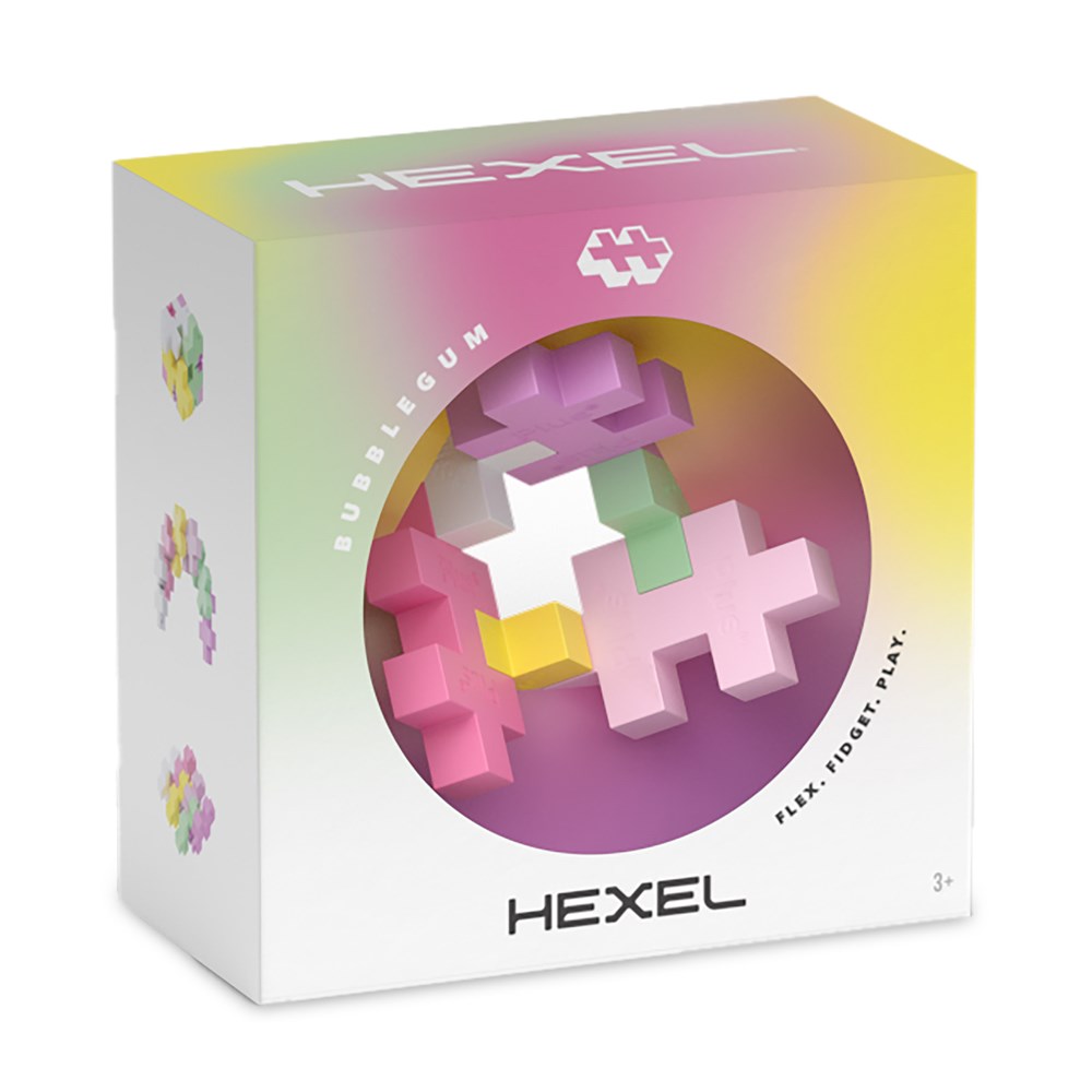 PLUS-PLUS - HEXEL FIDGET TOY - BUBBLEGUM