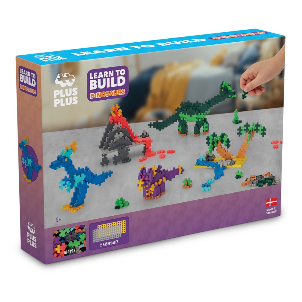 PLUS-PLUS - LEARN TO BUILD - DINOSAURS 500PCS