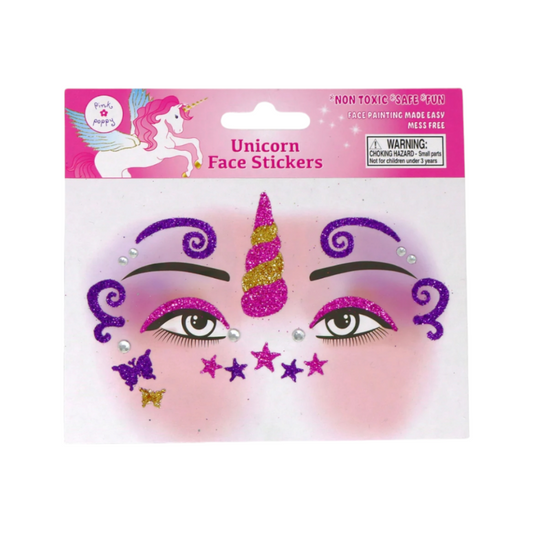 Dreamy Unicorn Sparkling Face Stickers