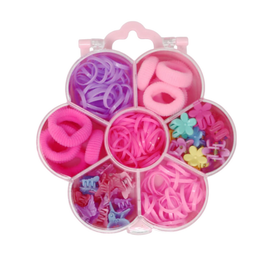 Pink Poppy Flower Hair Accessory Set