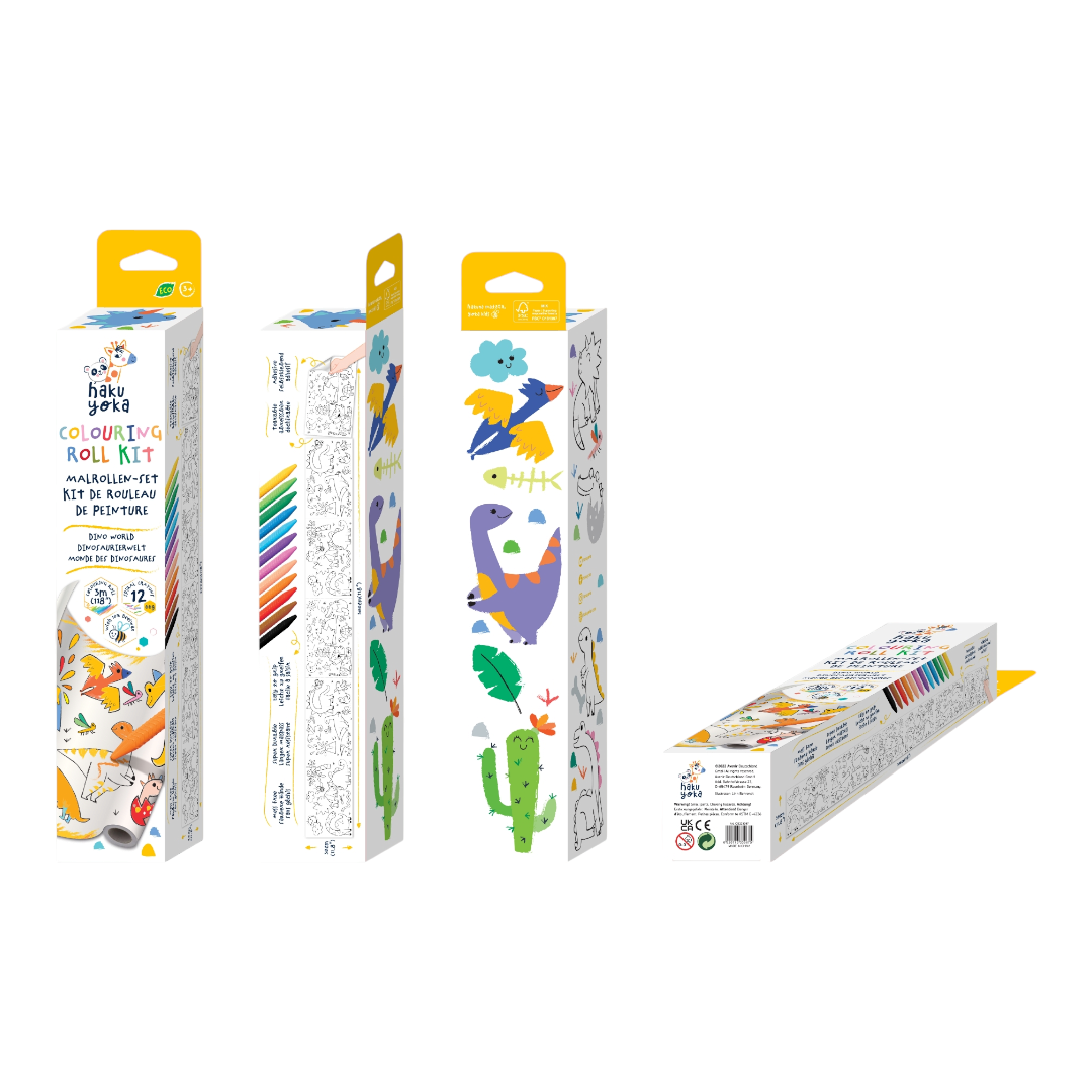 Colouring Roll Kit - Dino World