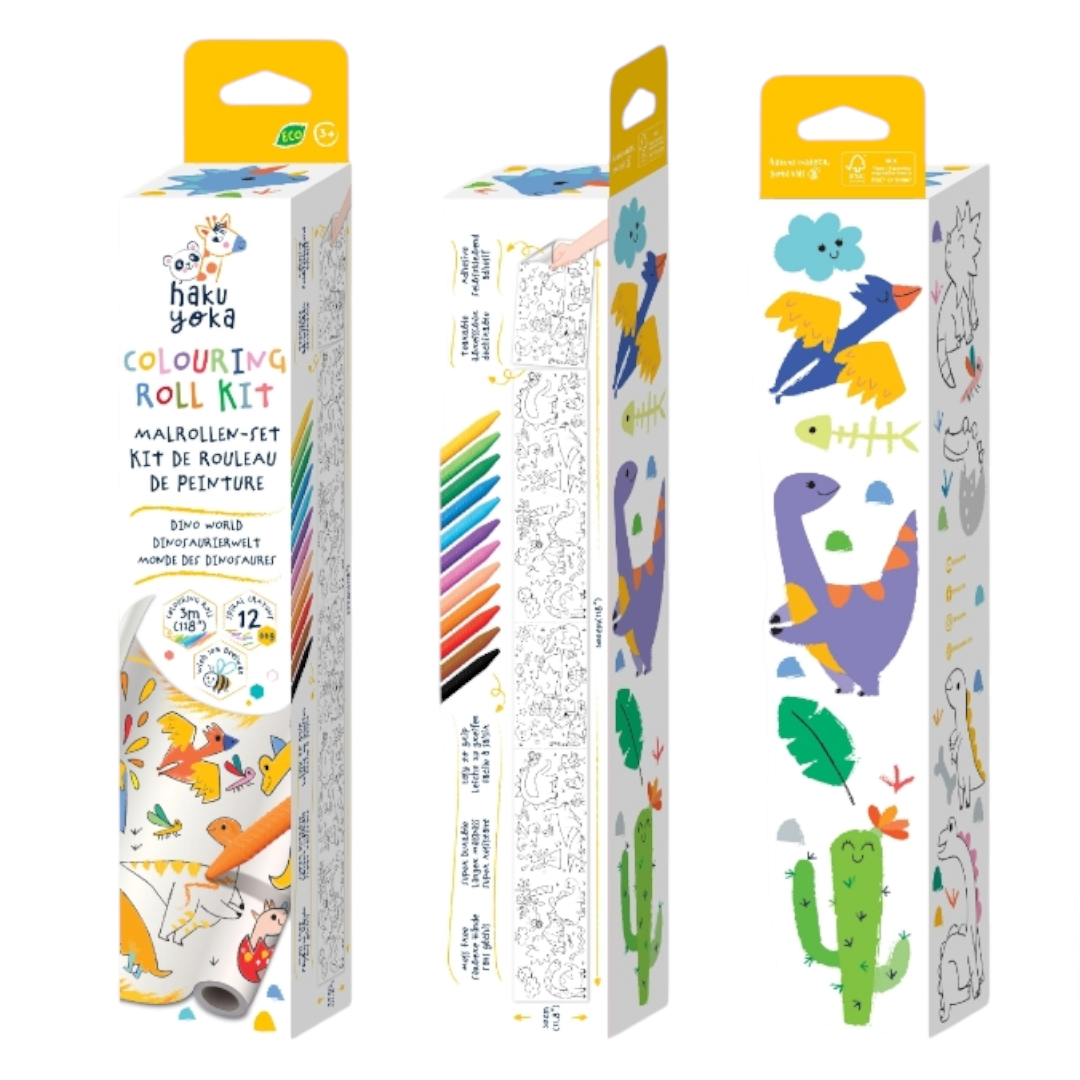 Colouring Roll Kit - Dino World