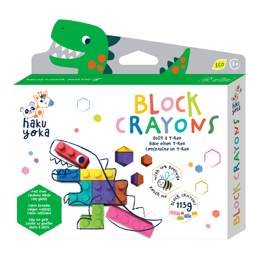 Dinosaur Block Crayons - T-Rex