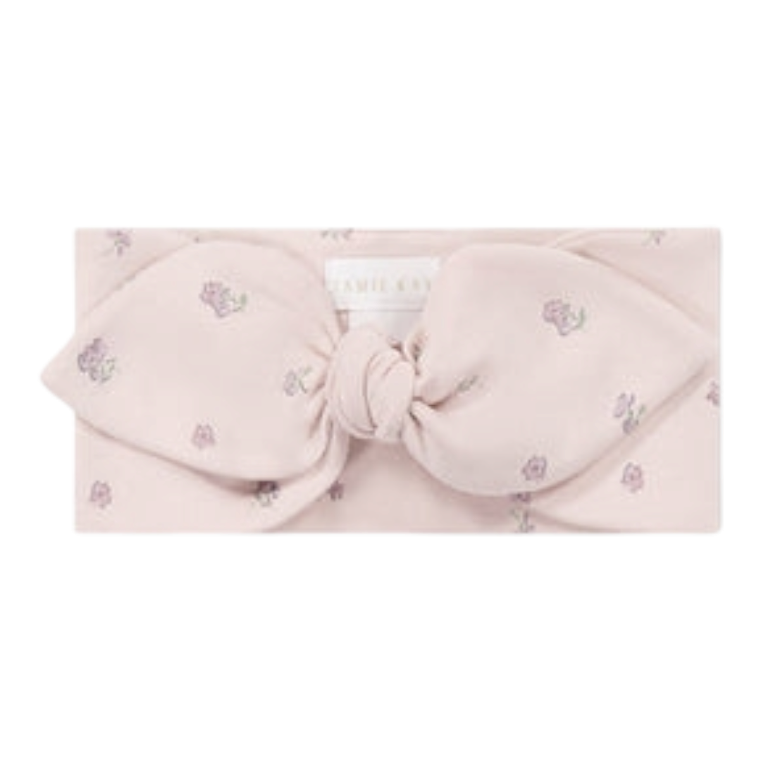 Jamie Kay - Organic Cotton Headband - Meredith Violet - Baby