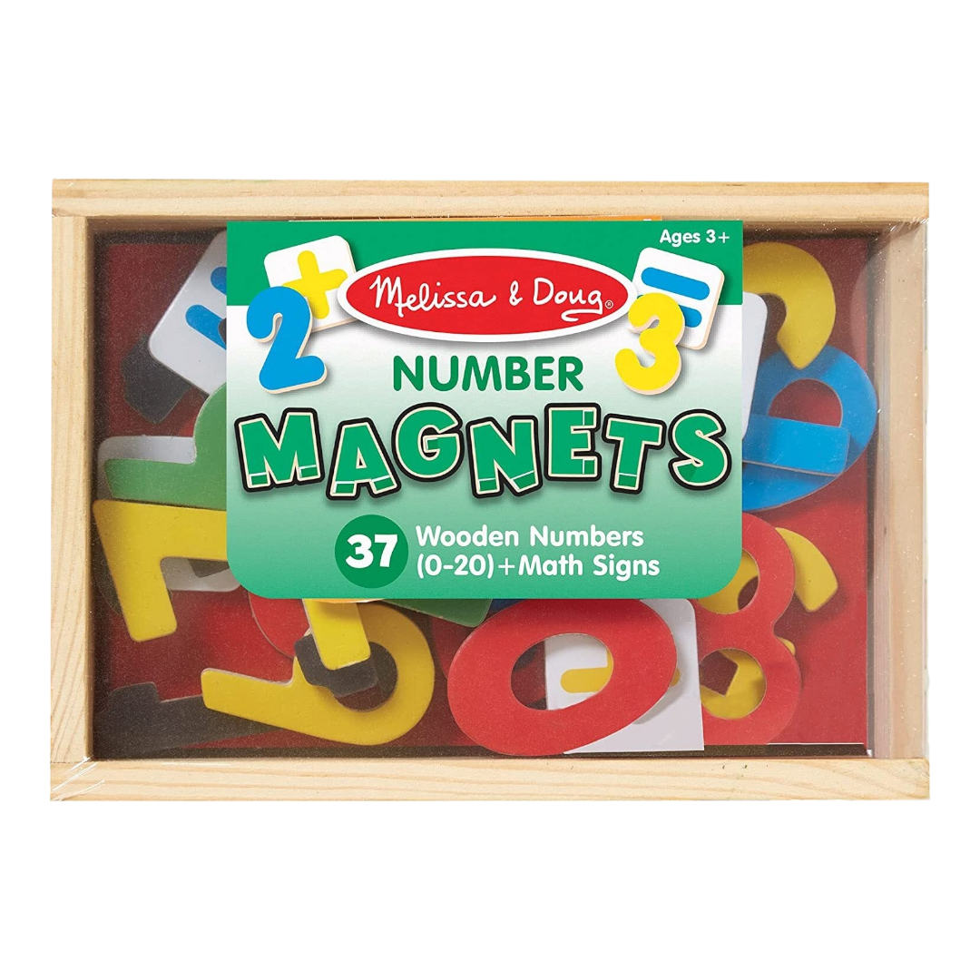 Melissa & Doug - Wooden Magnetic Numbers 37pc