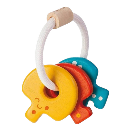 PlanToys Baby Keys Rattle - Rainbow