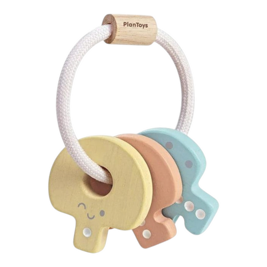 PlanToys Baby Keys Rattle - Pastel