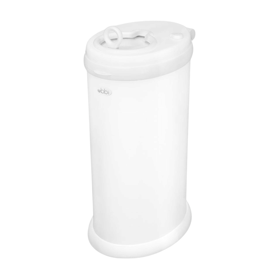 Ubbi Nappy Pail Bin - Matte White