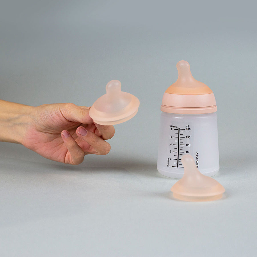 Suavinex Zero Zero Baby Bottle Follow on Set 3M+