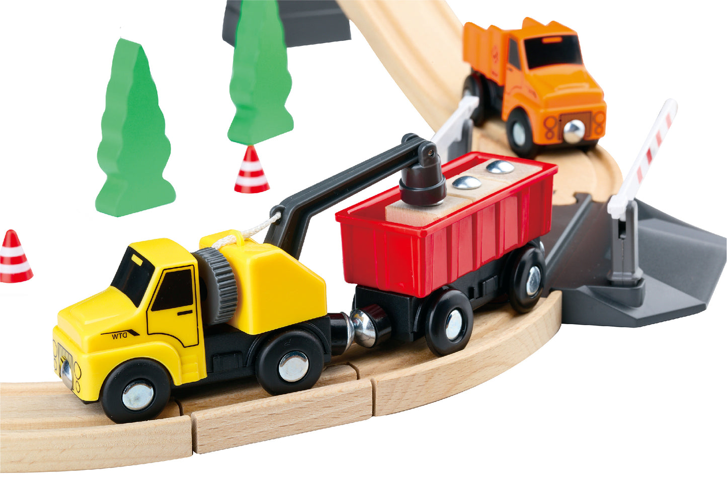 CONSTRUCTION YARD TRAIN SET 35PCS