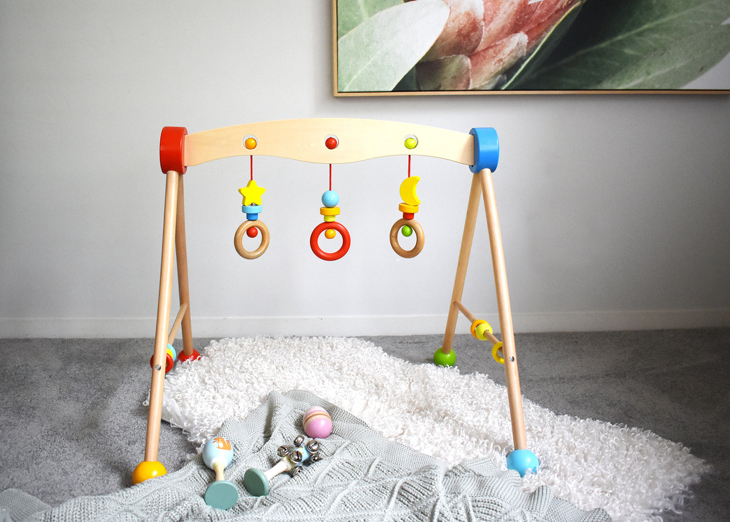 Baby Activity Wooden Play Gym