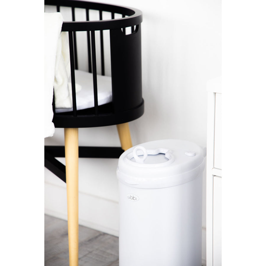 Ubbi Nappy Pail Bin - Matte White