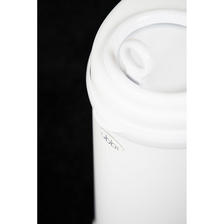 Ubbi Nappy Pail Bin - Matte White