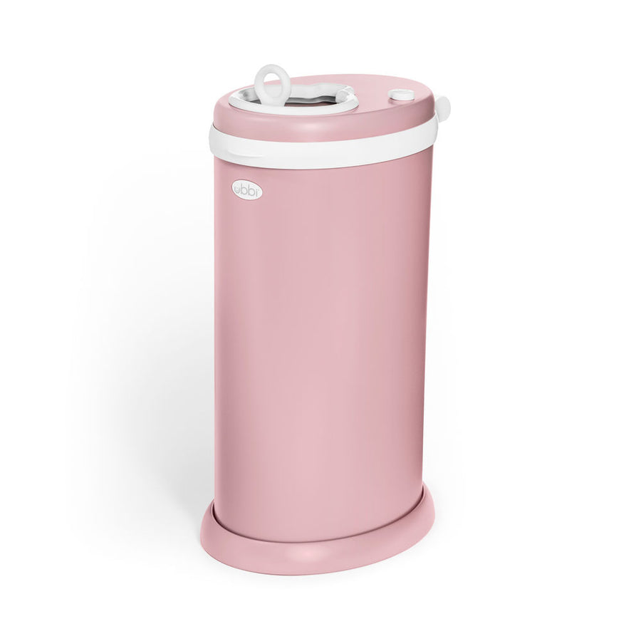 Ubbi Diaper Pail Bin - Matte Pink