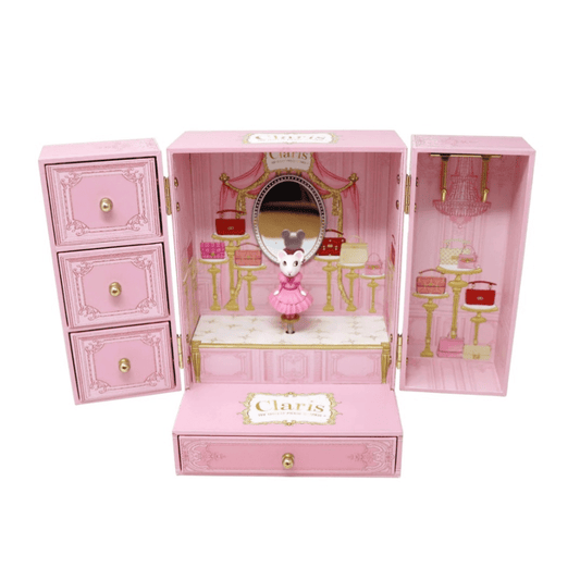 Claris - The Chicest Mouse In Paris ™️ Wardrobe Musical Jewellery Box | Serenity Kids