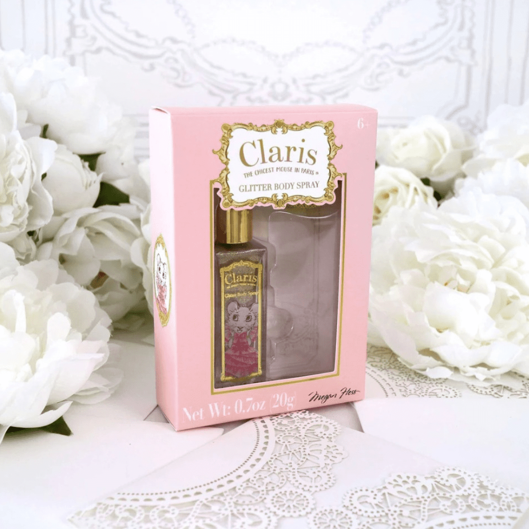 Claris - The Chicest Mouse In Paris ™️  Glitter Body Spray Atomiser | Serenity Kids