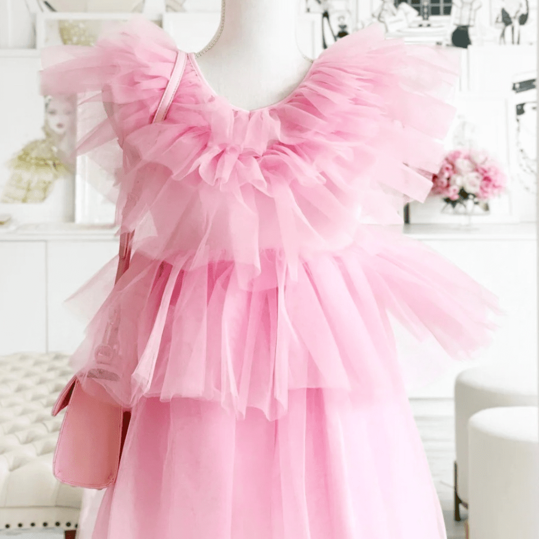 Claris - The Chicest Mouse In Paris Tulle Dress - Pink | Serenity Kids