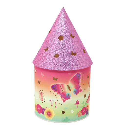 Rainbow Butterfly Colour Changing Glitter Night Light