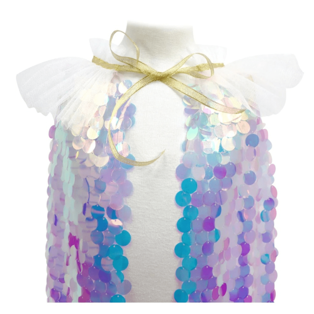 Shimmering Mermaid Sequinned Dress Up Cape