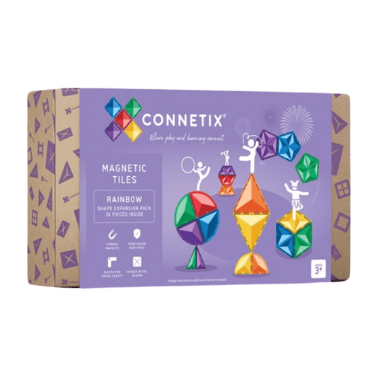 Connetix Tiles Rainbow Shape Expansion Pack 36 Pieces