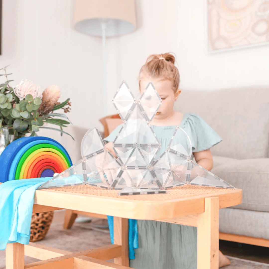 Connetix Magnetic Tiles Clear Shape Expansion Pack 24 Pieces | Serenity Kids