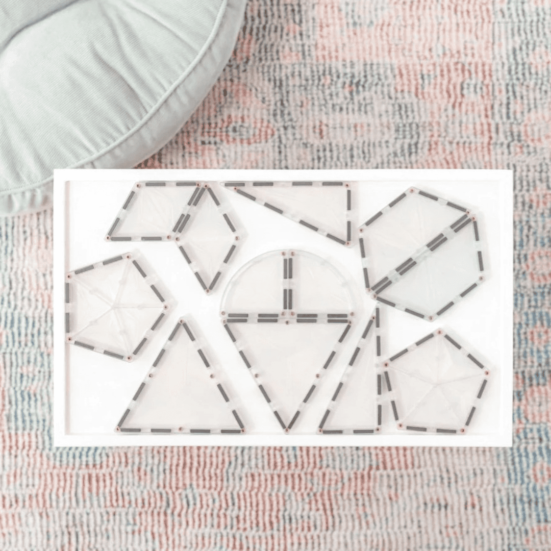 Connetix Magnetic Tiles Clear Shape Expansion Pack 24 Pieces | Serenity Kids