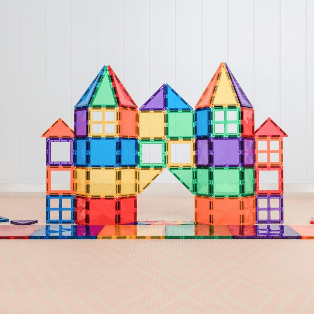 Connetix Magnetic Tiles Rainbow Starter Pack 60 Pieces | Serenity Kids