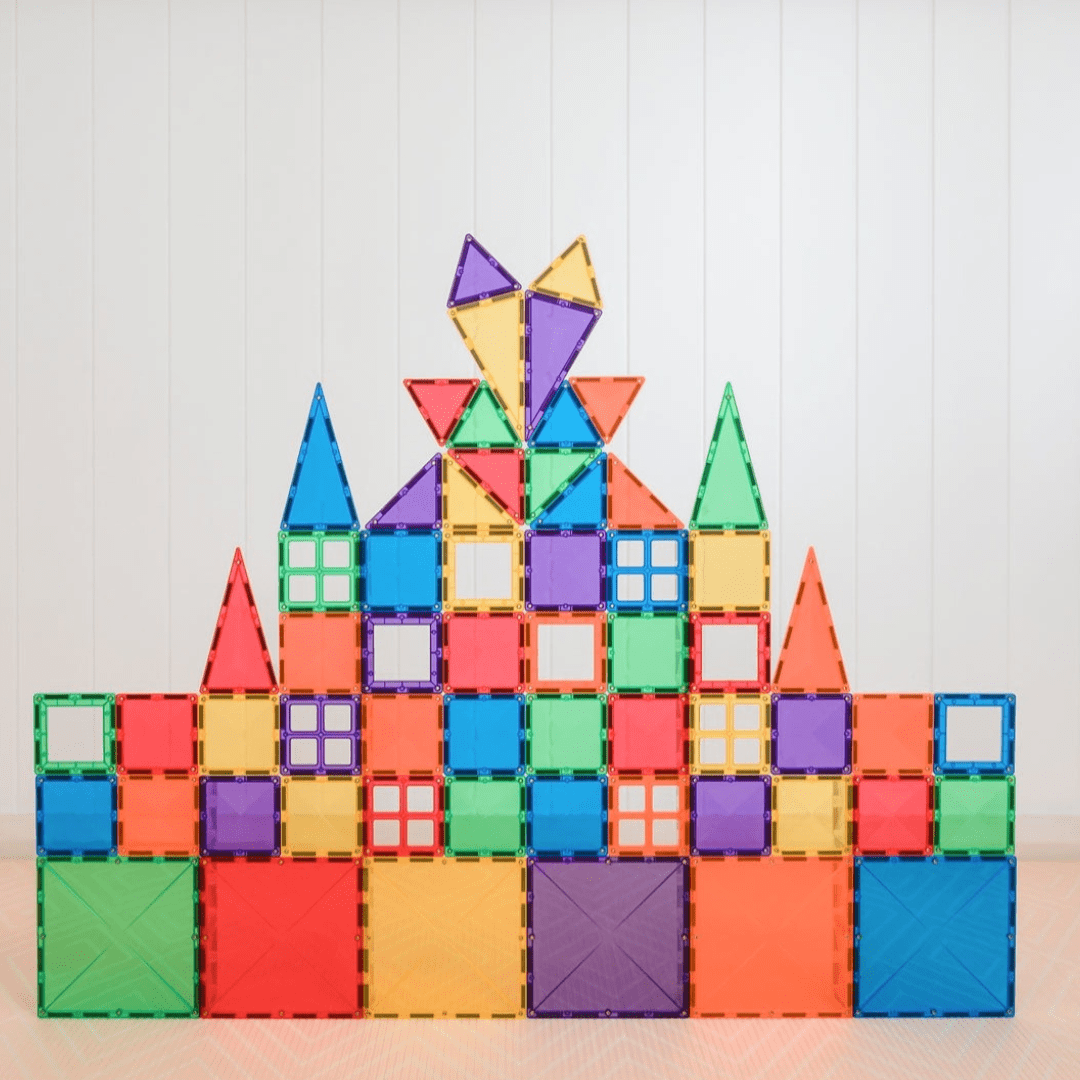 Connetix Magnetic Tiles Rainbow Starter Pack 60 Pieces | Serenity Kids