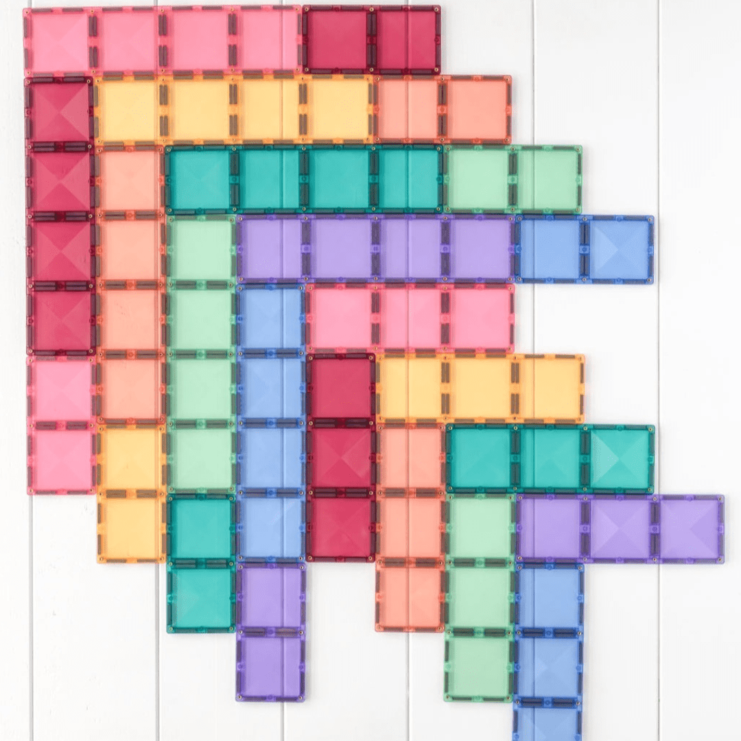 Connetix Tiles Pastel Rectangle Pack 24 Pieces