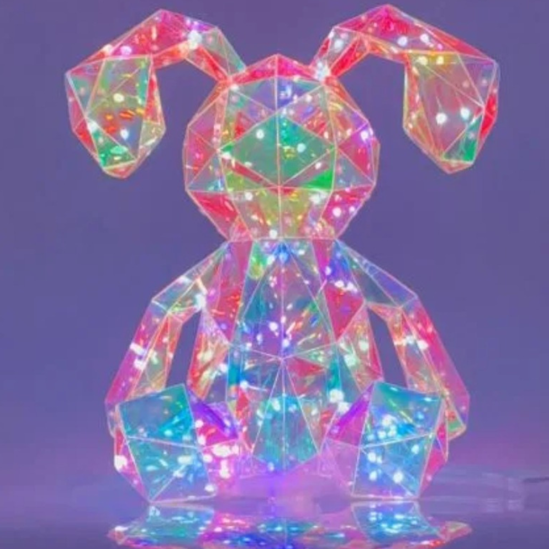 Starlightz Holographic LED USB Interactive Kids Night Light - Rabbit | Serenity Kids