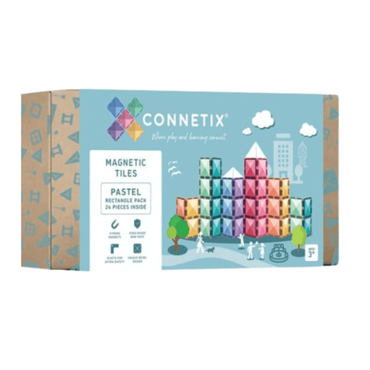 Connetix Tiles Pastel Rectangle Pack 24 Pieces
