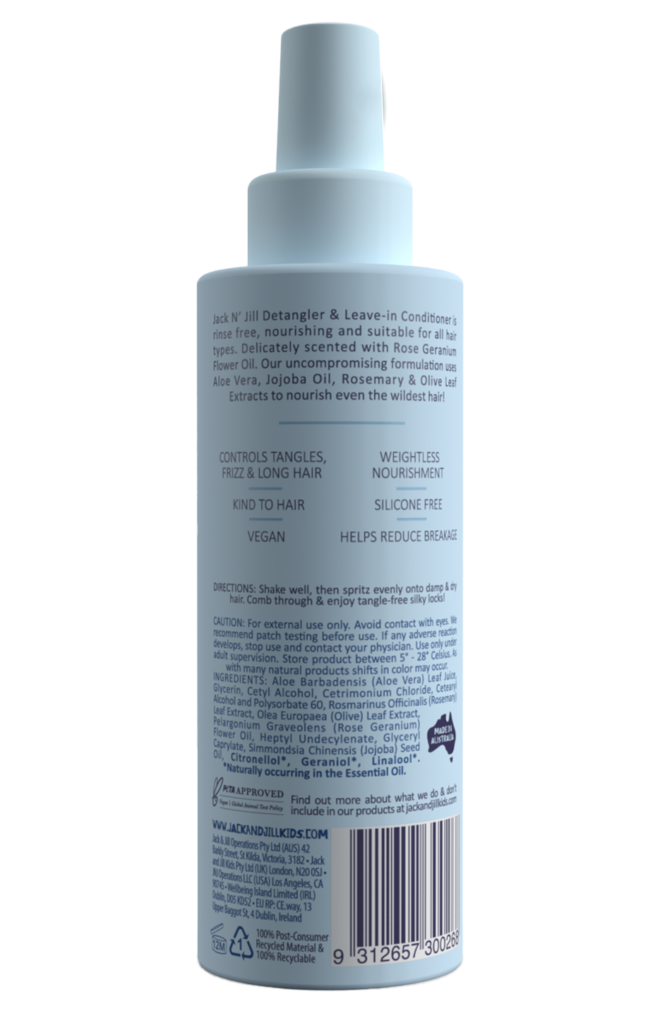 Detangler & Leave-in Conditioner - Natural 200mL