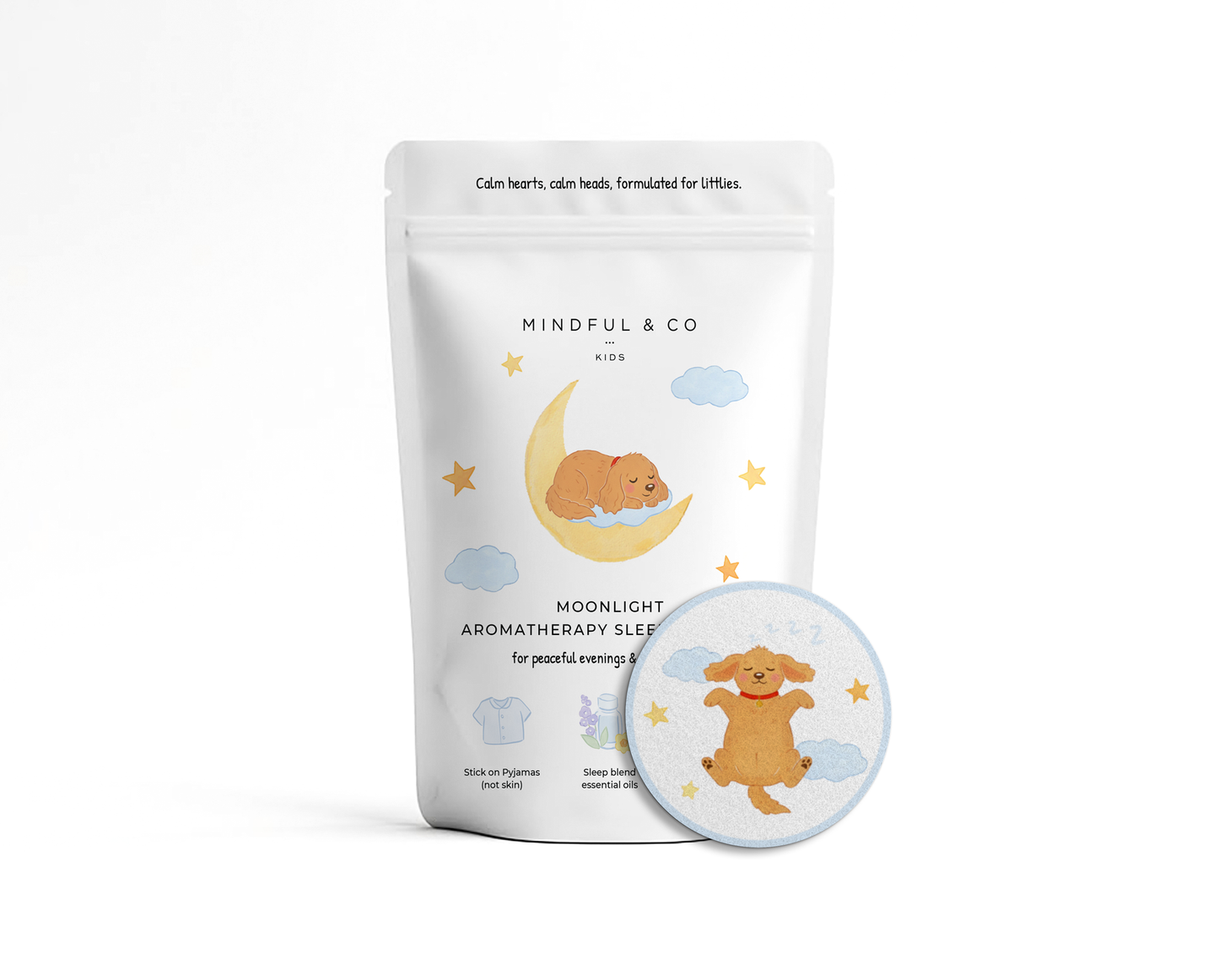 Mindful & Co Moonlight Aromatherapy Sleep Stickers – Calm & Sleep Support