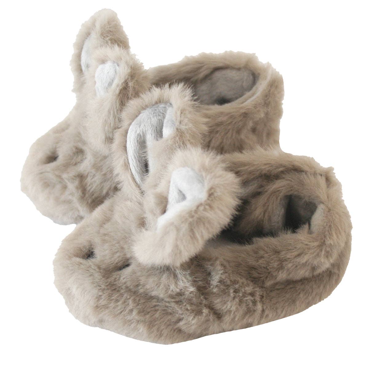 Alimrose Luxe Bunny Booties Grey