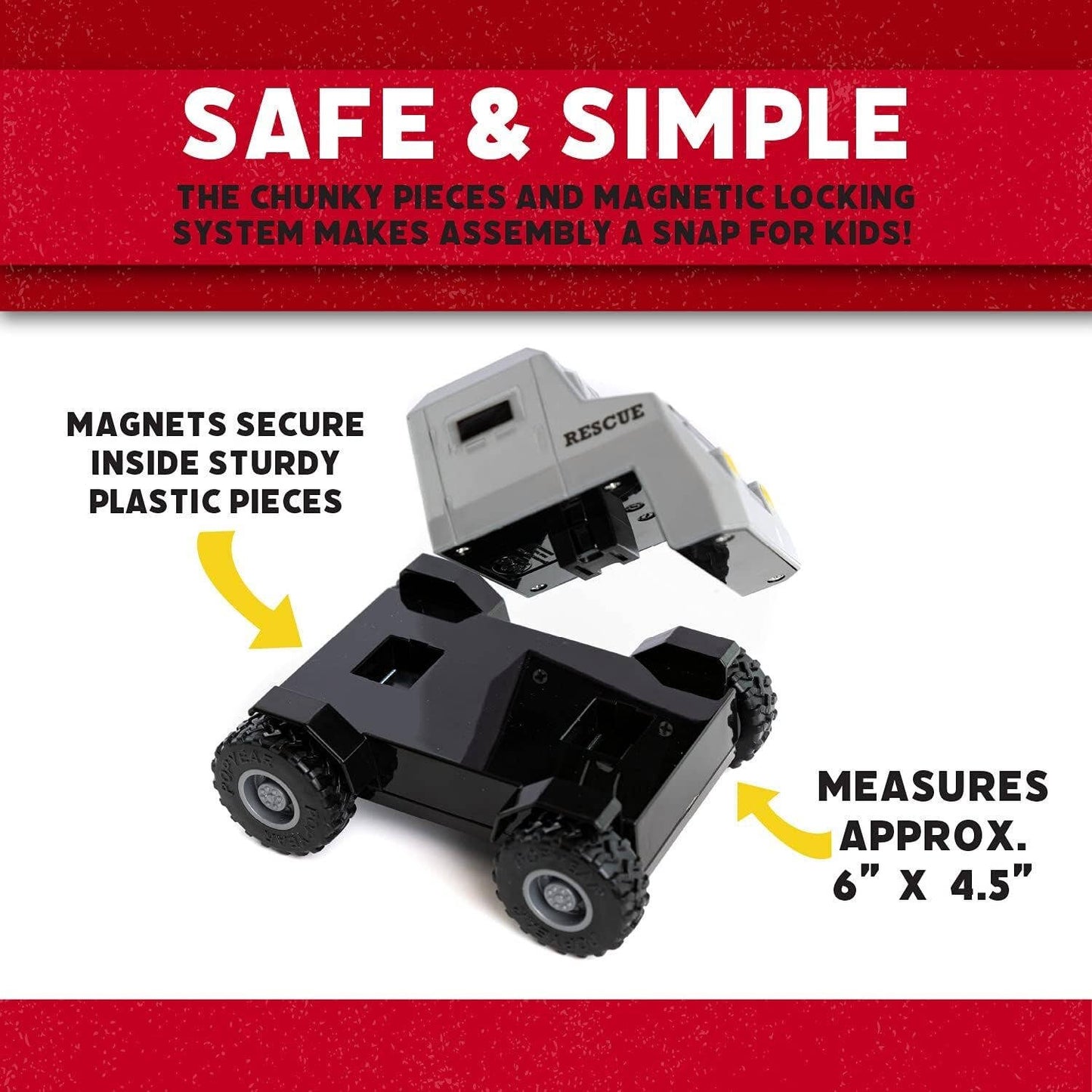 Magnetic: Build A Truck Rescue Toy