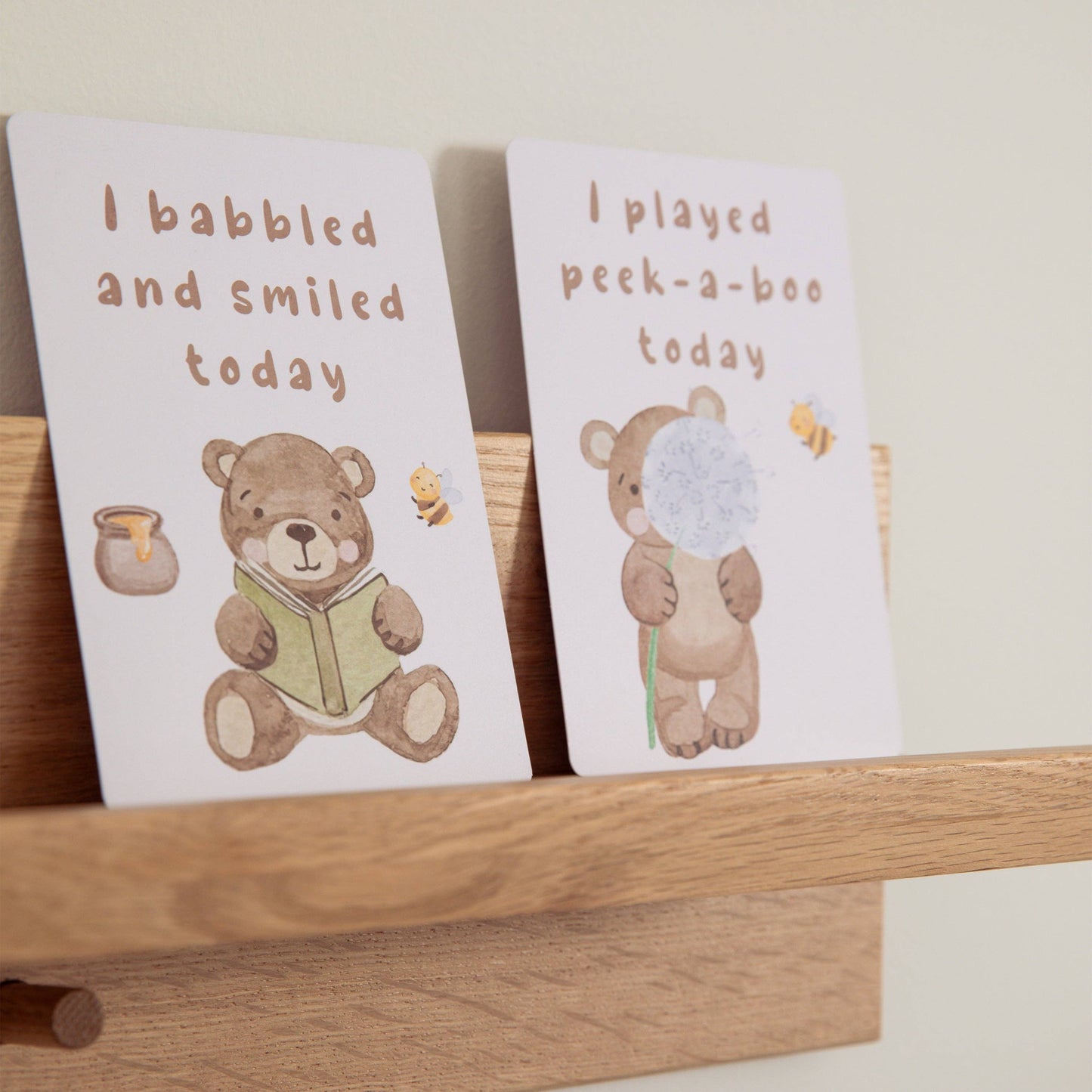 Milestone cards - Cuddly Bear