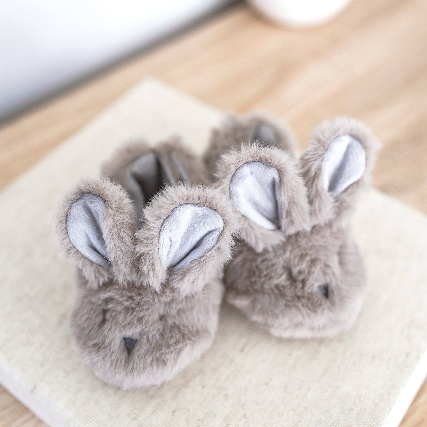 Alimrose Luxe Bunny Booties Grey