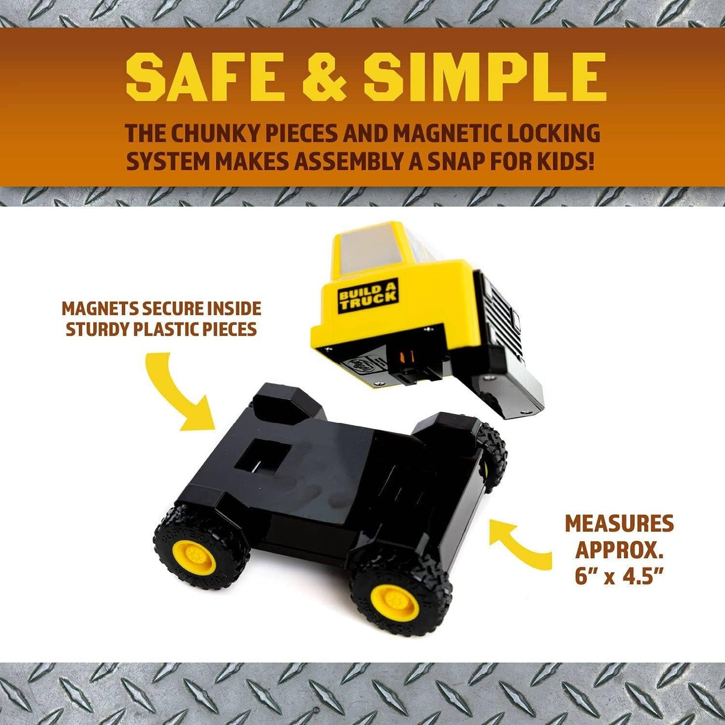 Magnetic: Build A Truck Construction Toy