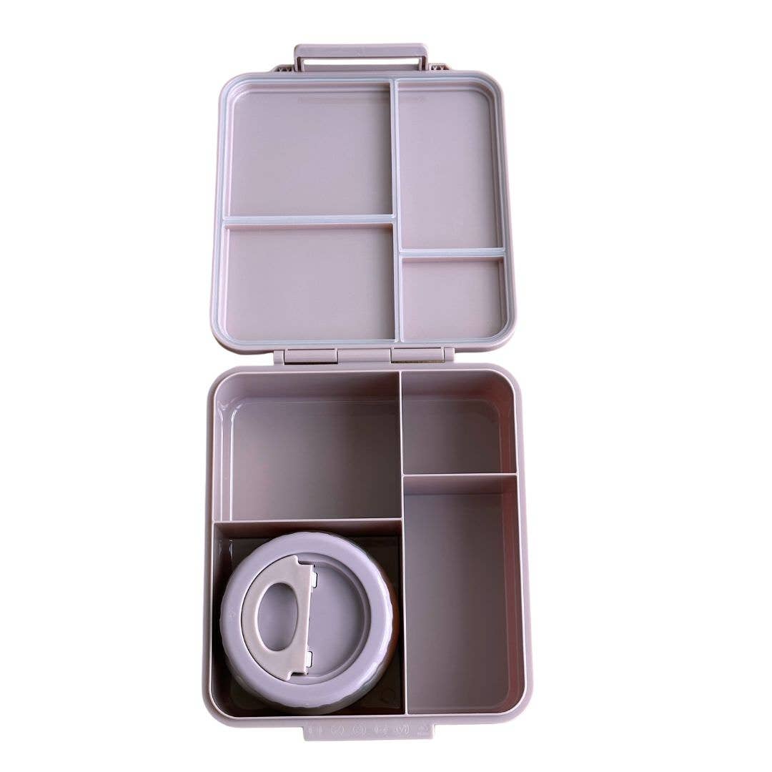 Tritan Bento Lunch Box With Food Jar - Lavender