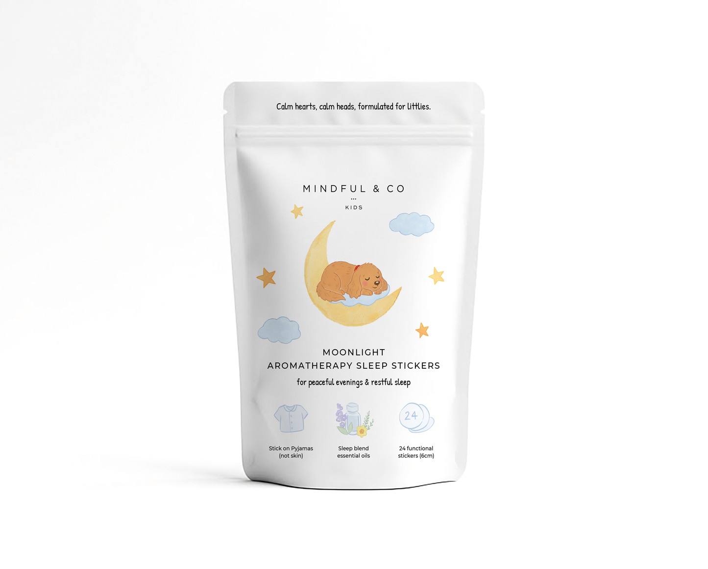 Mindful & Co Moonlight Aromatherapy Sleep Stickers – Calm & Sleep Support