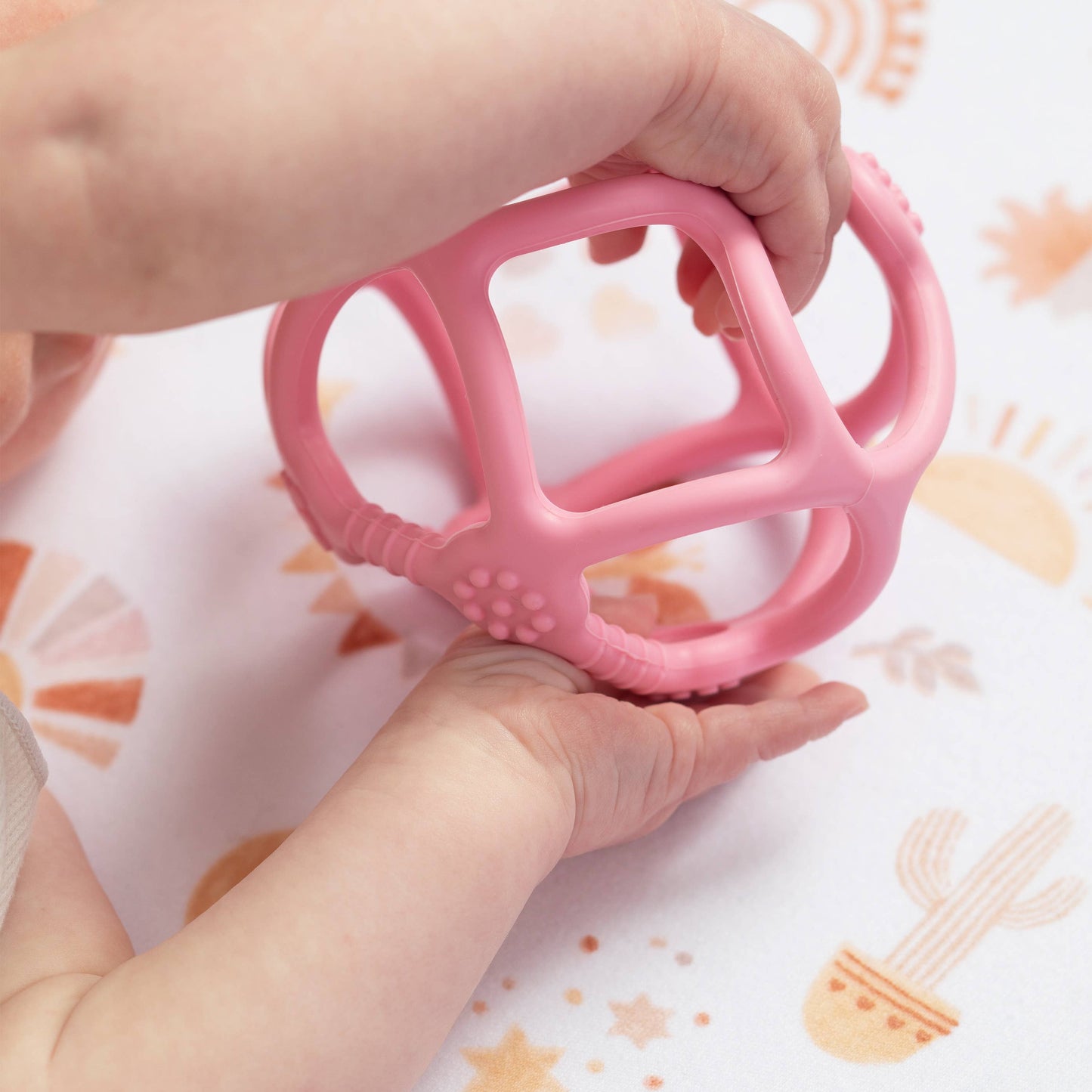Playground Silicone Teething Ball - Light Pink