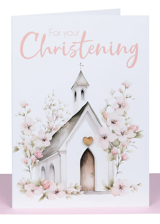 Christening Card for a Girl