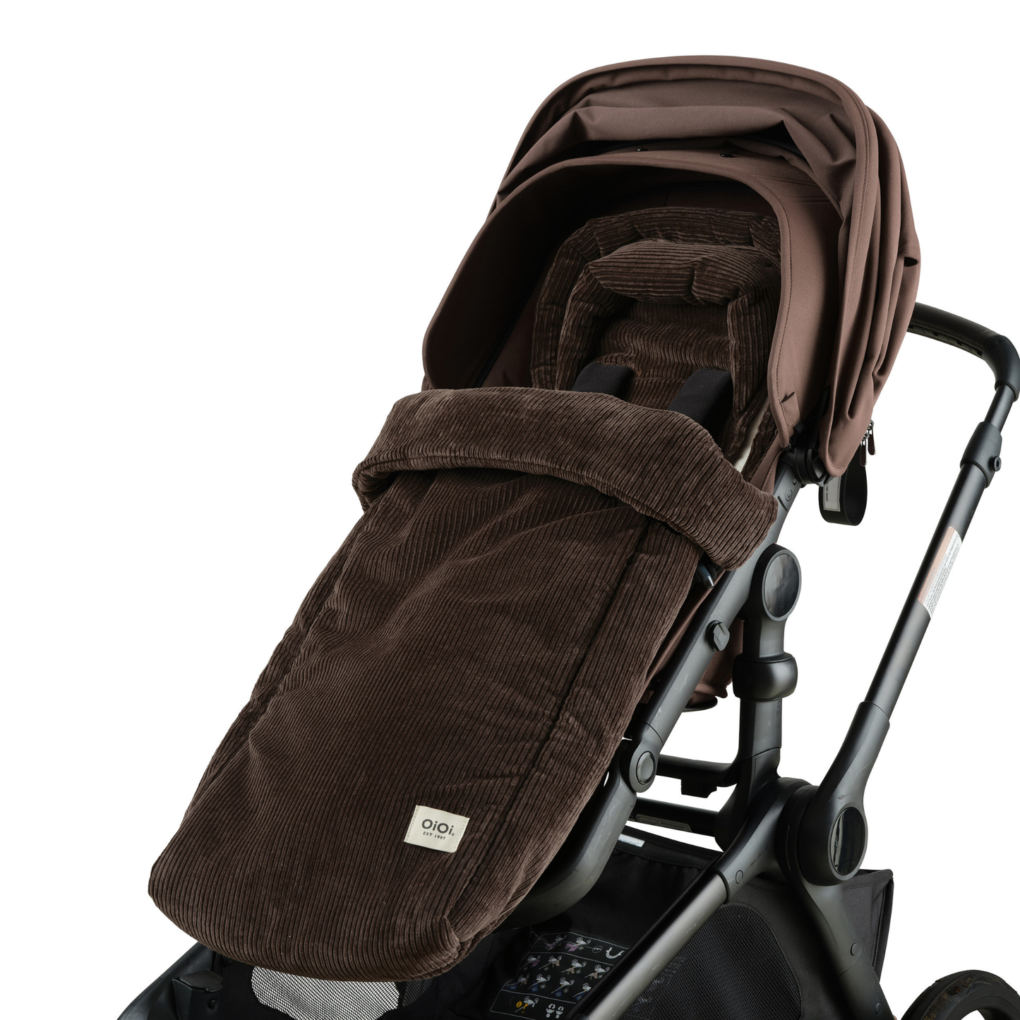 4-in-1 Convertible Footmuff - Chocolate Brown Corduroy