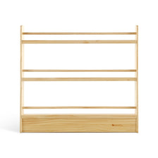 NALA 3 Tier Adjustable Solid Wood Bookshelf