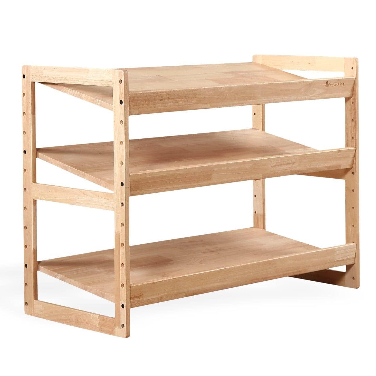 NALA Adjustable Solid Wood 3 Layer Storage Shelf