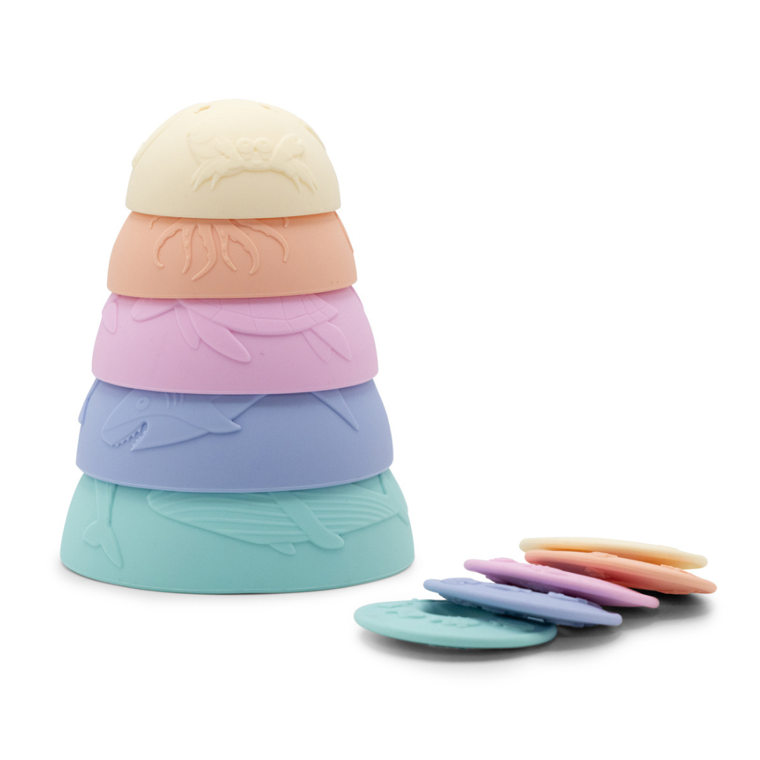 Jellystone - Pastel Ocean Stacking Cups