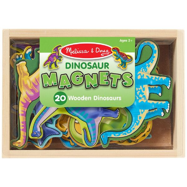 Melissa & Doug - Wooden Dinosaur Magnets - 20pc